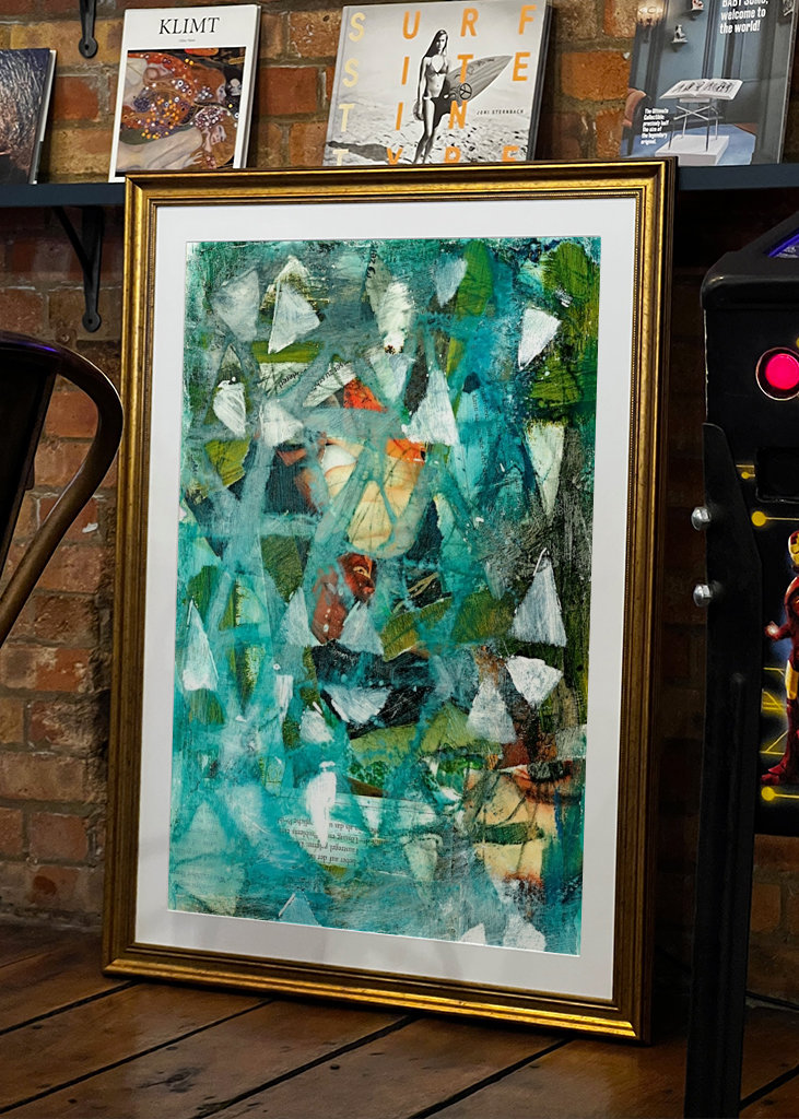 Collage akryl organisk 