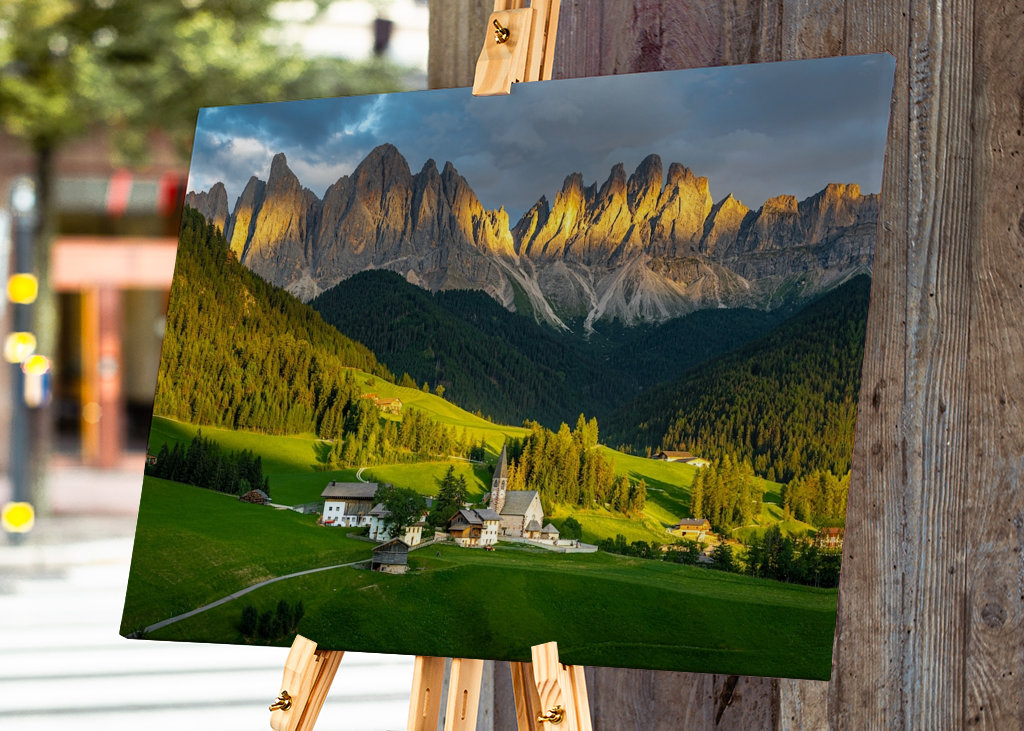 Sonnenuntergang in den Dolomit