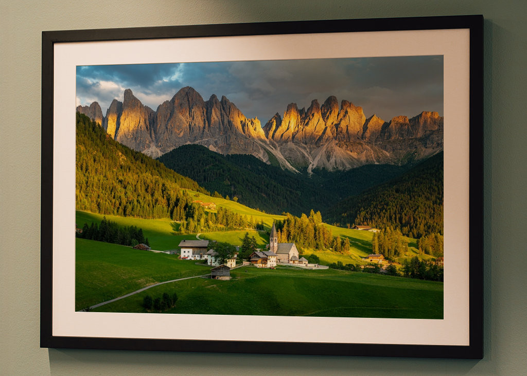 Sonnenuntergang in den Dolomit