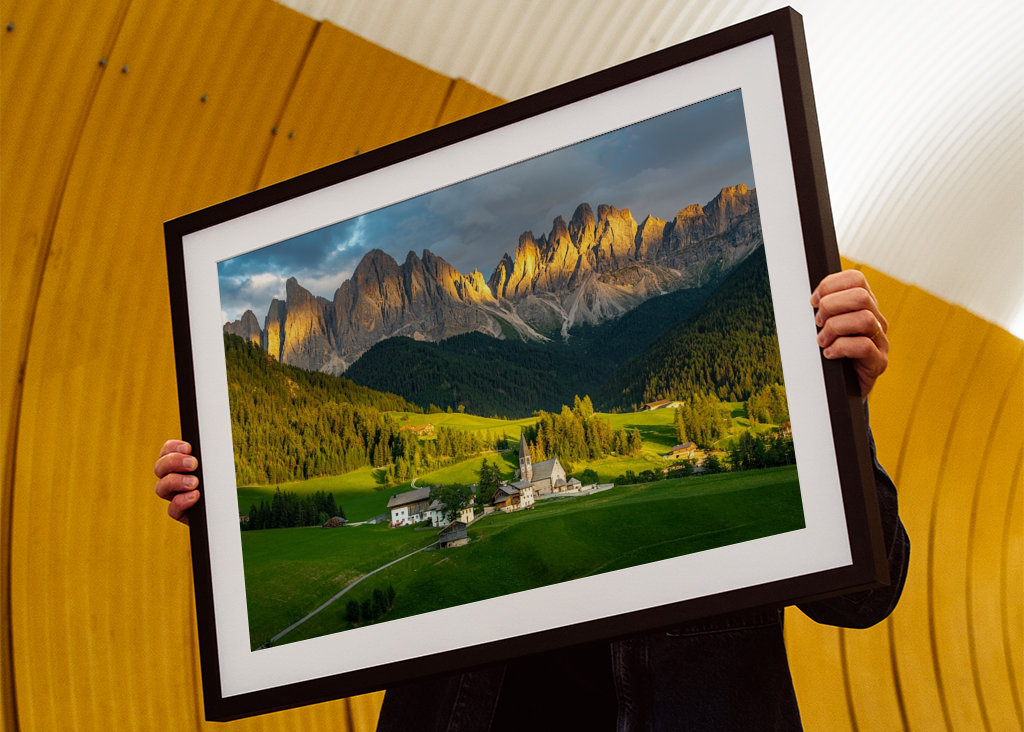 Sonnenuntergang in den Dolomit