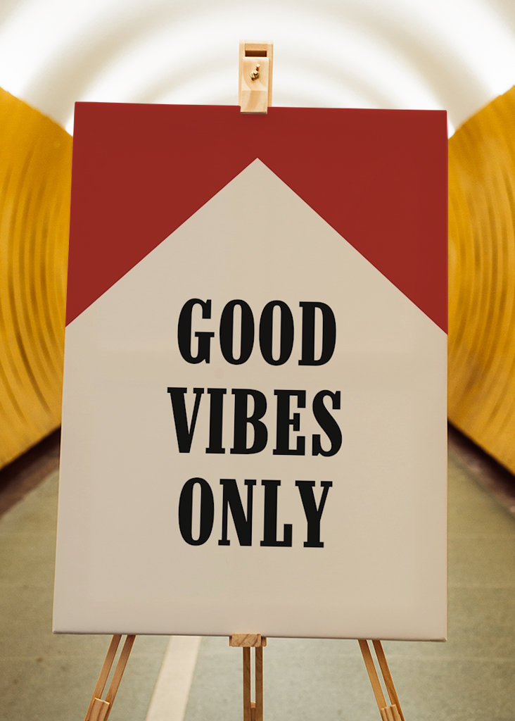 Poster solo buone vibrazioni