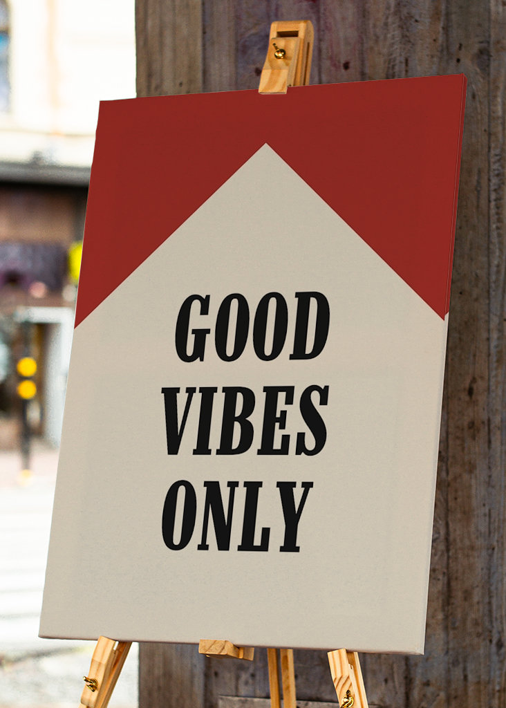 Poster solo buone vibrazioni