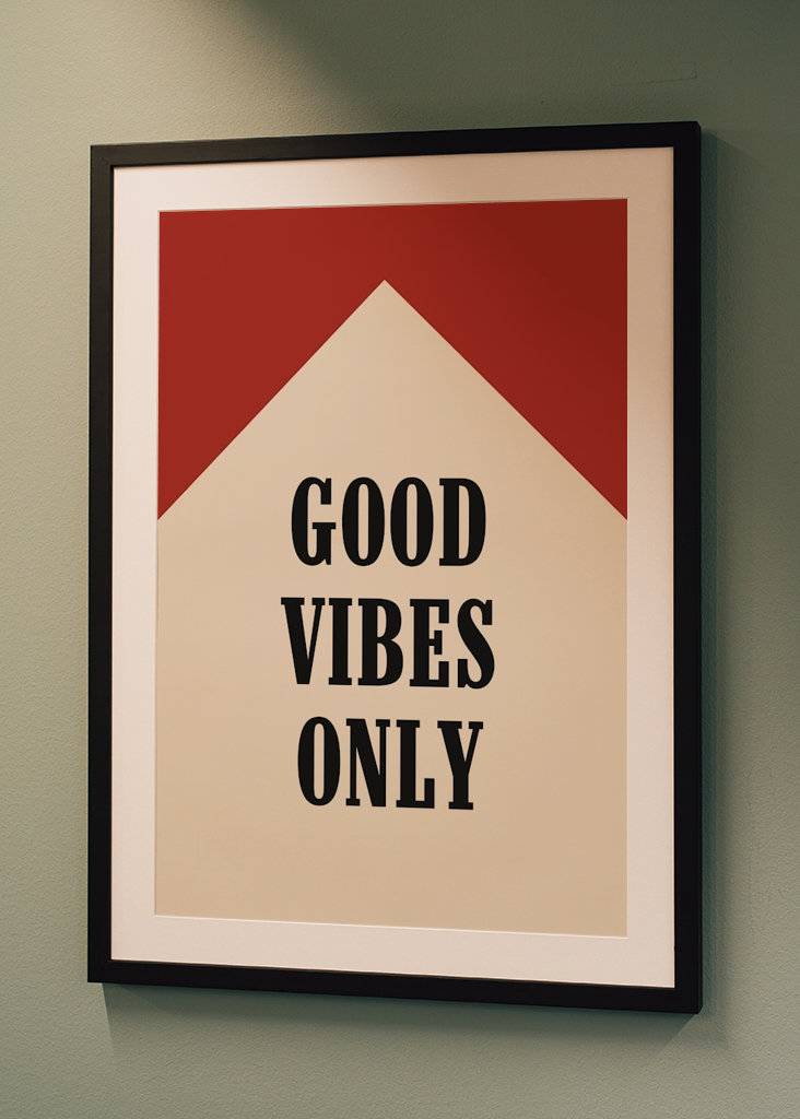 Poster solo buone vibrazioni