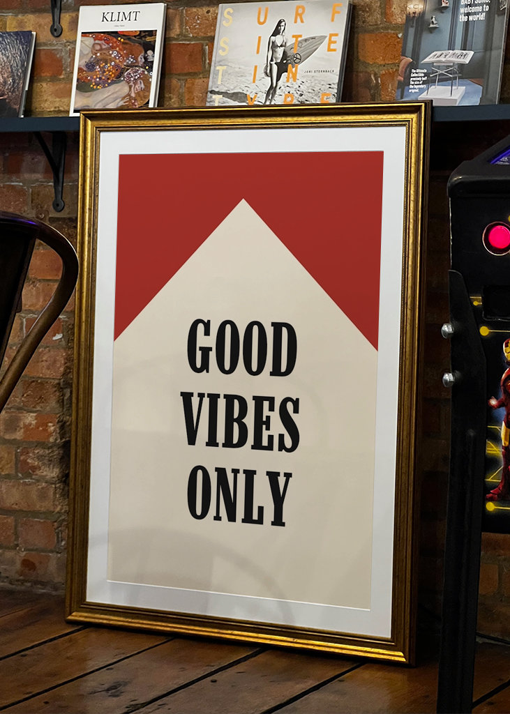 Poster solo buone vibrazioni