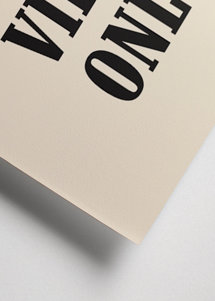 Poster solo buone vibrazioni