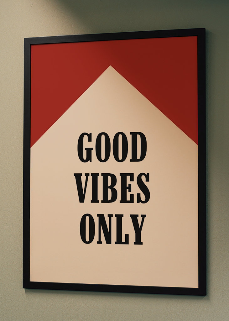 Poster solo buone vibrazioni