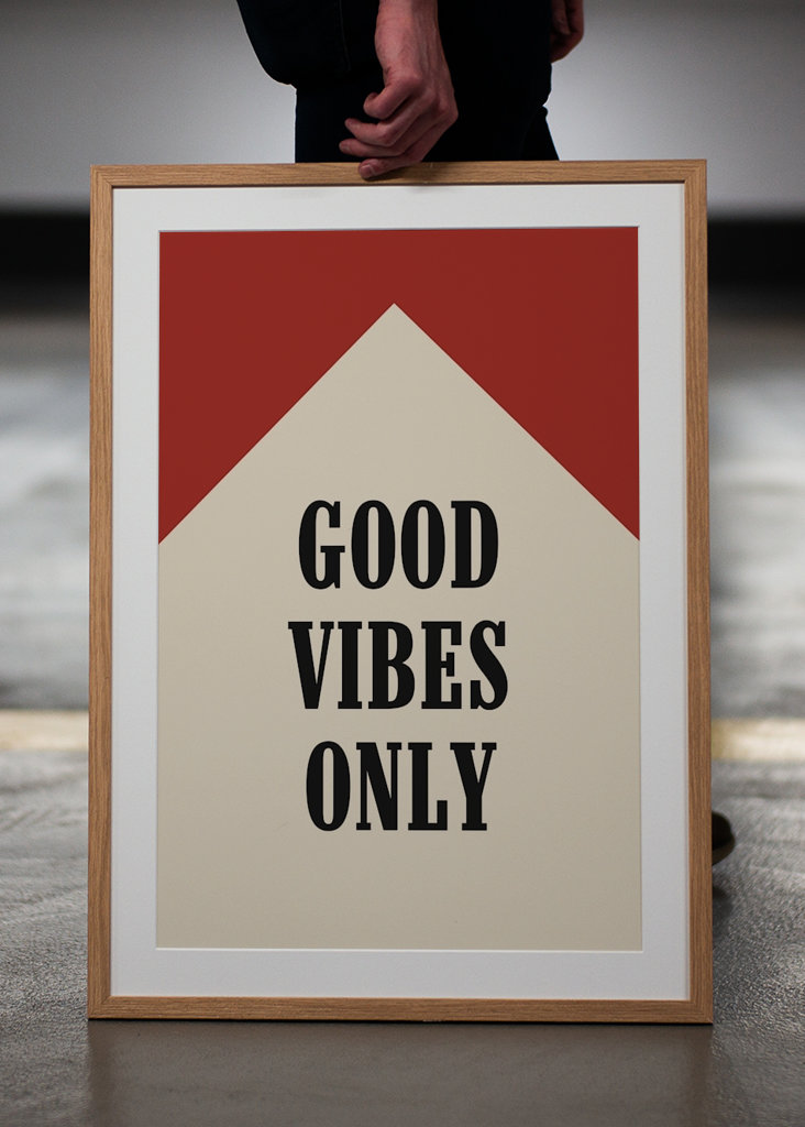 Poster solo buone vibrazioni